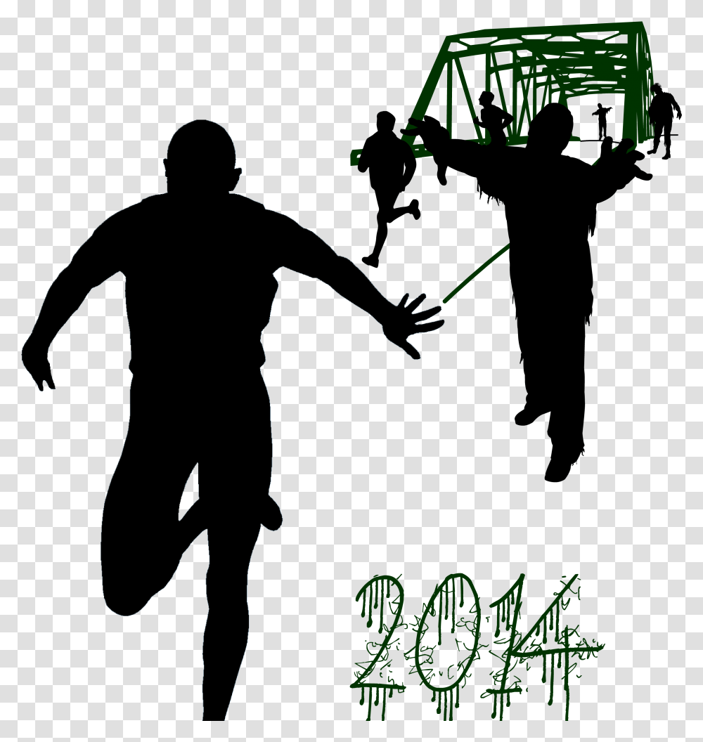 Zombie Silhouette Run Foz Run 2019, Person, Light, Dj, Laser Transparent Png