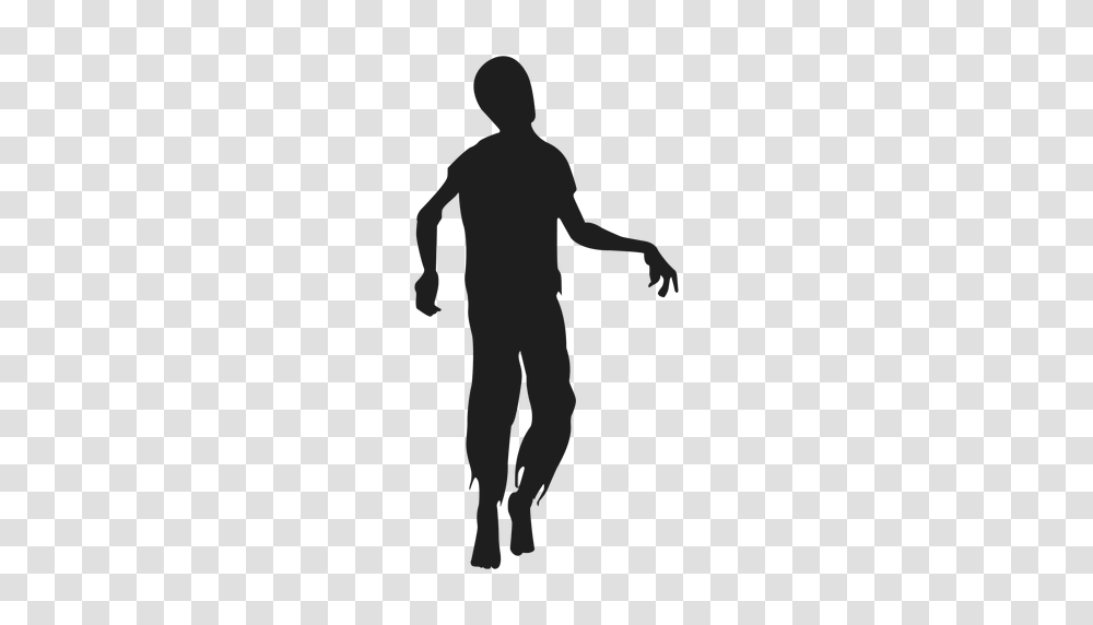Zombie Walking Silhouette, Person, Human, Standing, People Transparent Png