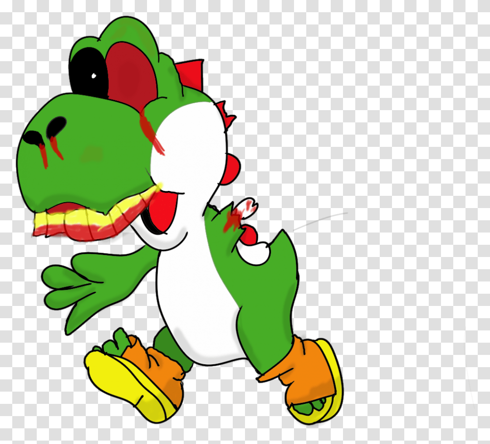 Zombie Yoshi By Pilotbee Cartoon, Plant, Animal, Graphics, Face Transparent Png