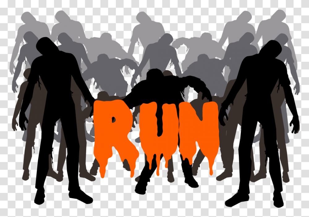 Zombie Zombies Silhouette, Person, Rock, Nature Transparent Png