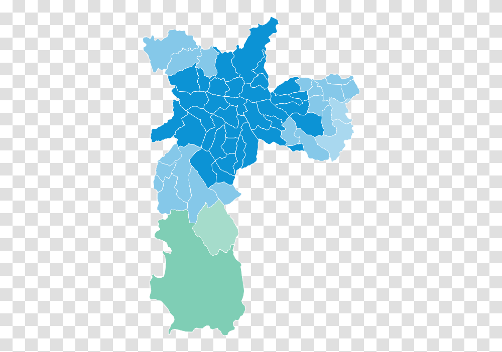 Zonas Eleitorais Em So Paulo 2016 Vote Map Sao Paulo, Plot, Diagram, Atlas, Vegetation Transparent Png