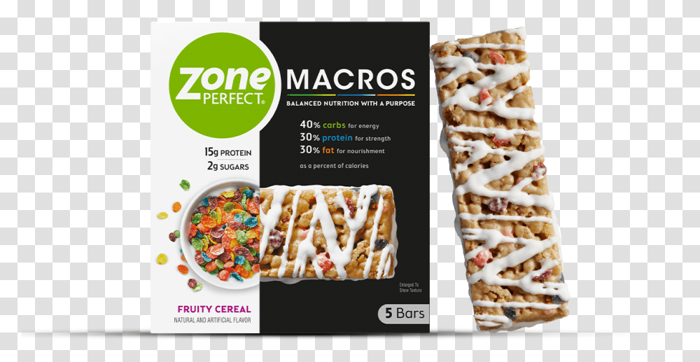 Zone Perfect Bars Macros, Food, Advertisement, Poster Transparent Png