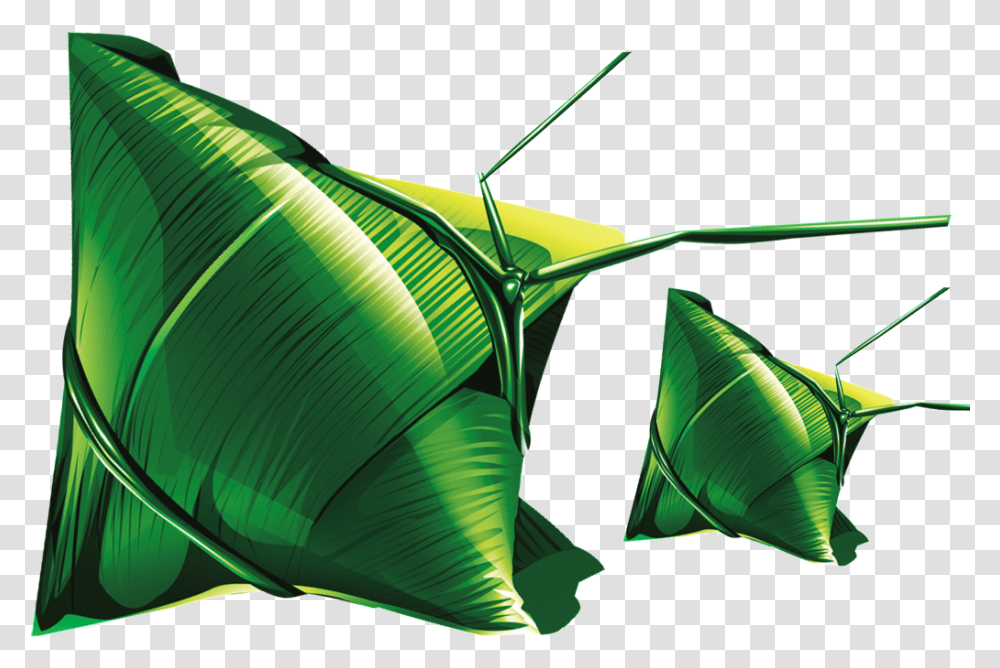 Zongzi Leaves Beautiful Vector Illustration, Animal, Green, Plant, Fish Transparent Png