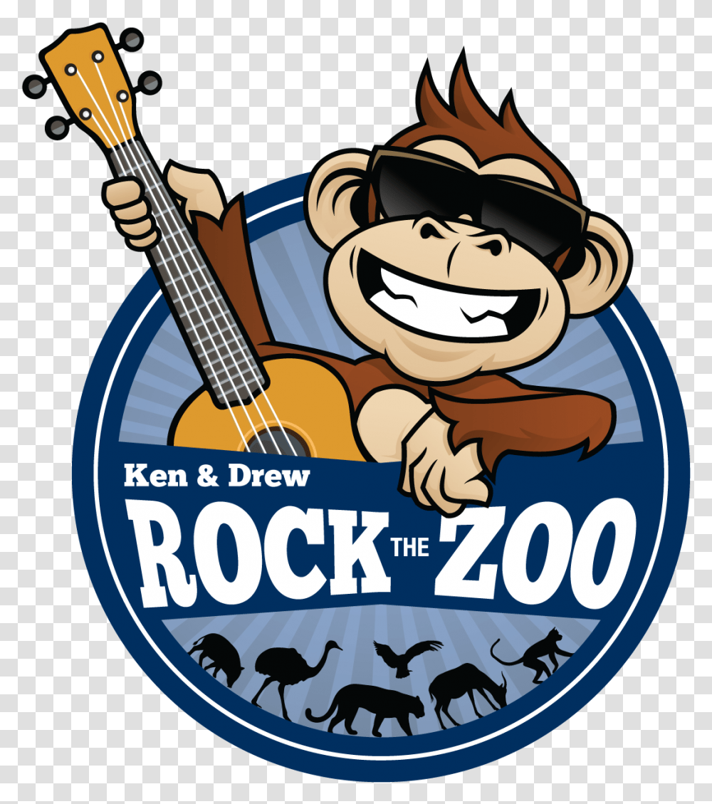 Zoo Clipart Download Cartoon, Guitar, Leisure Activities, Musical Instrument, Bird Transparent Png