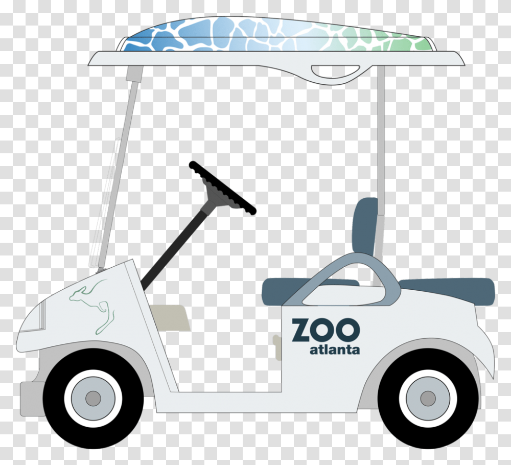 Zoo Golf Cart Electric Cart At Zoo Atlanta, Vehicle, Transportation, Lawn Mower, Tool Transparent Png