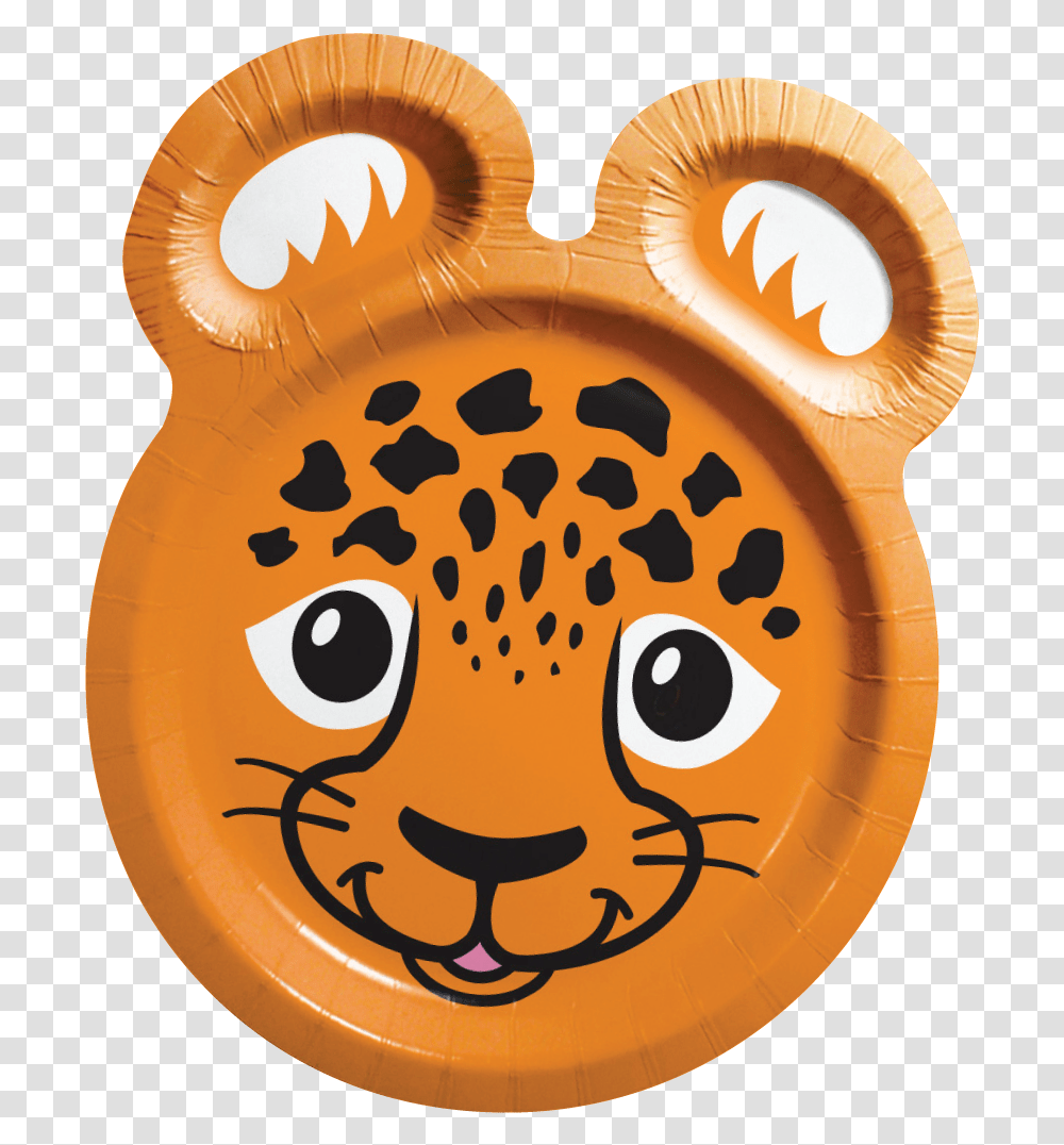 Zoo Pals Plates Tiger, Logo, Trademark, Food Transparent Png