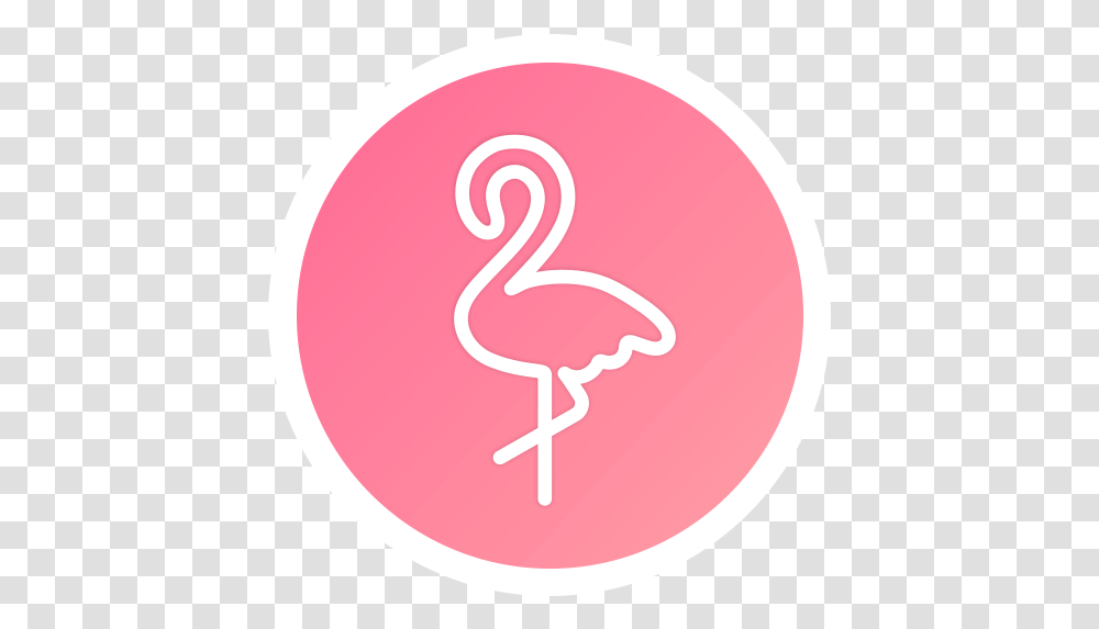Zoo Pink Flamingo App Icon, Bird, Animal Transparent Png