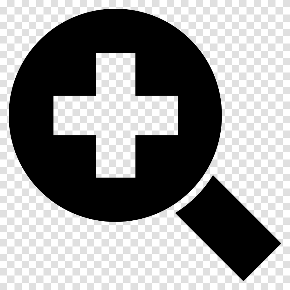Zoom In Symbol, First Aid, Magnifying Transparent Png
