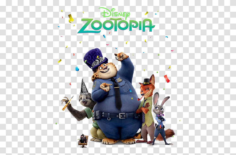 Zootopia Characters Happy New Year Zootopia, Paper, Costume, Poster, Advertisement Transparent Png