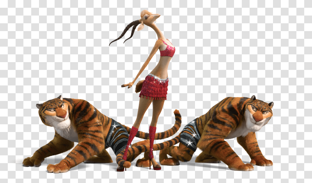 Zootopia Images Gazelle And Her Tigers Hd Wallpaper Zootopia Tiger, Mammal, Animal, Person Transparent Png