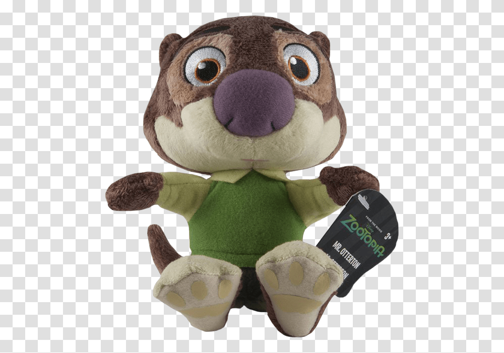 Zootopia Mr Otterton, Plush, Toy, Teddy Bear Transparent Png