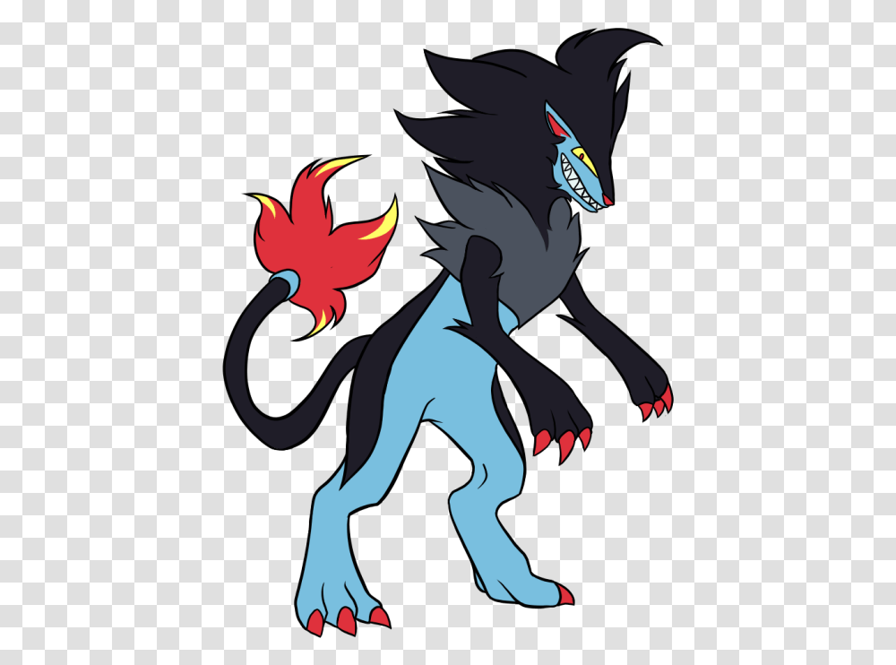Zoroark And Luxray Can I Use It As Dragon, Person, Graphics, Art, Land Transparent Png