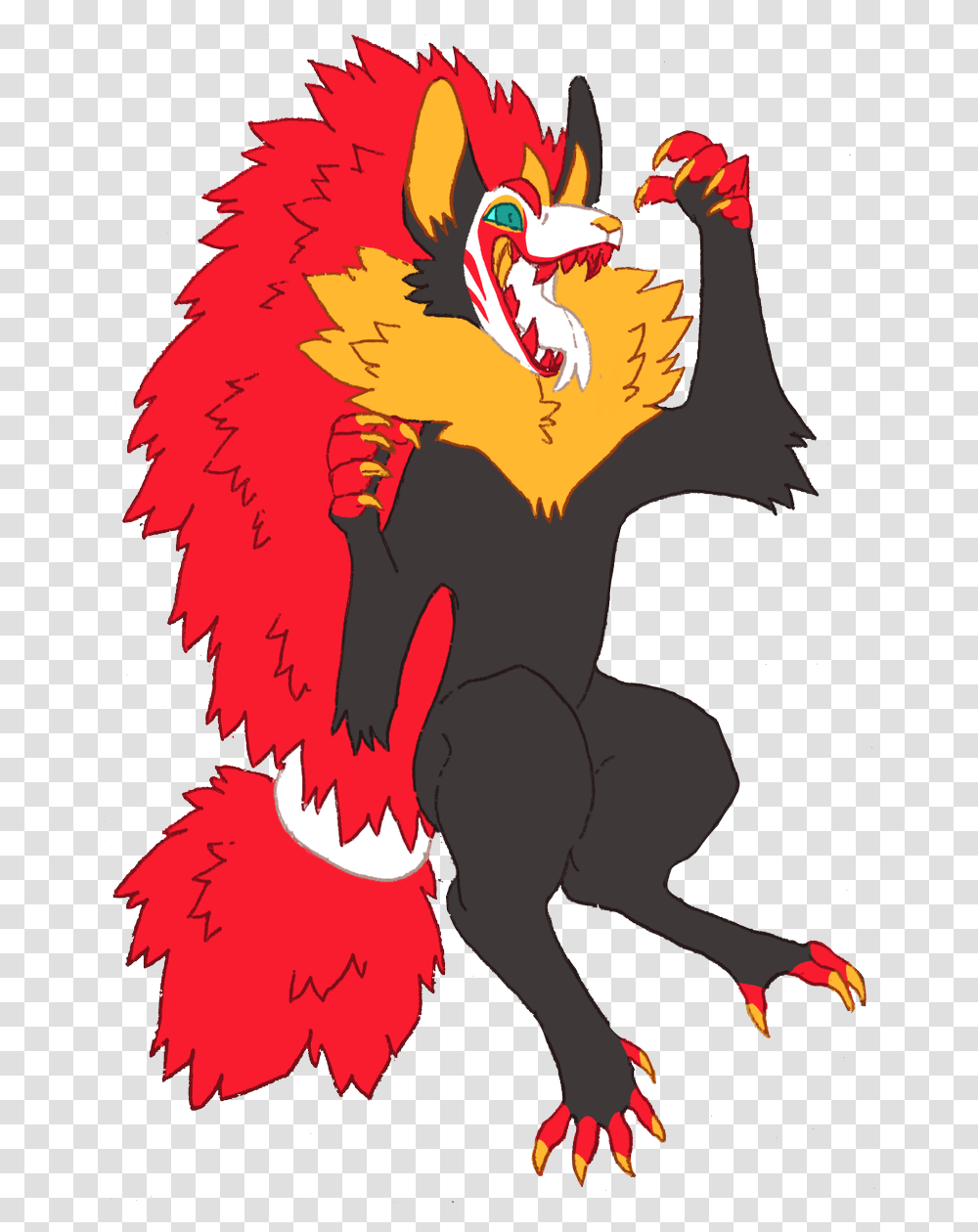 Zoroark Cartoon, Apparel, Feather Boa, Scarf Transparent Png