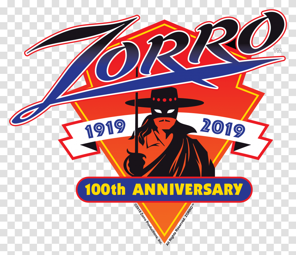 Zorro 100th Anniversary, Person, Advertisement, Poster Transparent Png