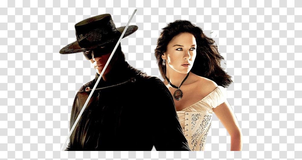 Zorro Antonio Banderas Legend Of Zorro, Hat, Person, Necklace Transparent Png