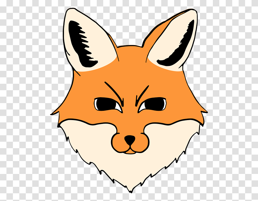 Zorro Cabeza Animal Vector Ilustracin Fox Head Clipart, Label, Mask, Mammal Transparent Png