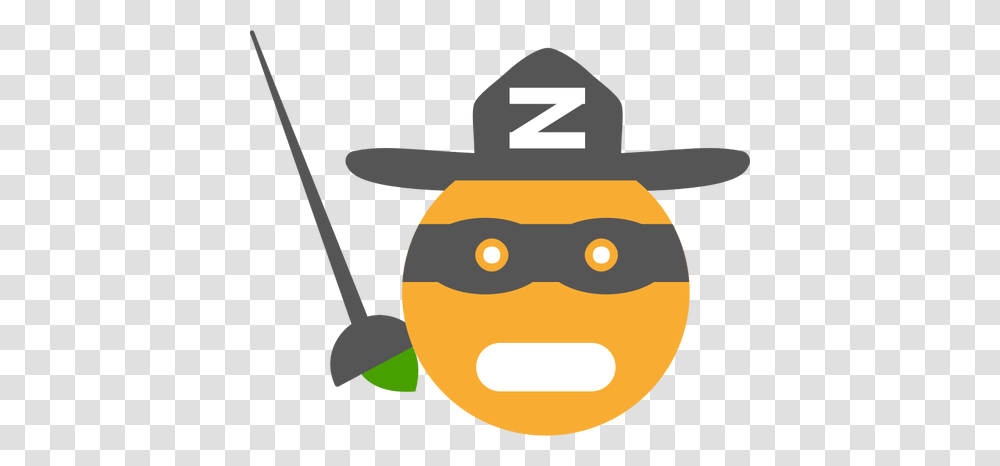Zorro Smiley, Apparel, Hat, Label Transparent Png