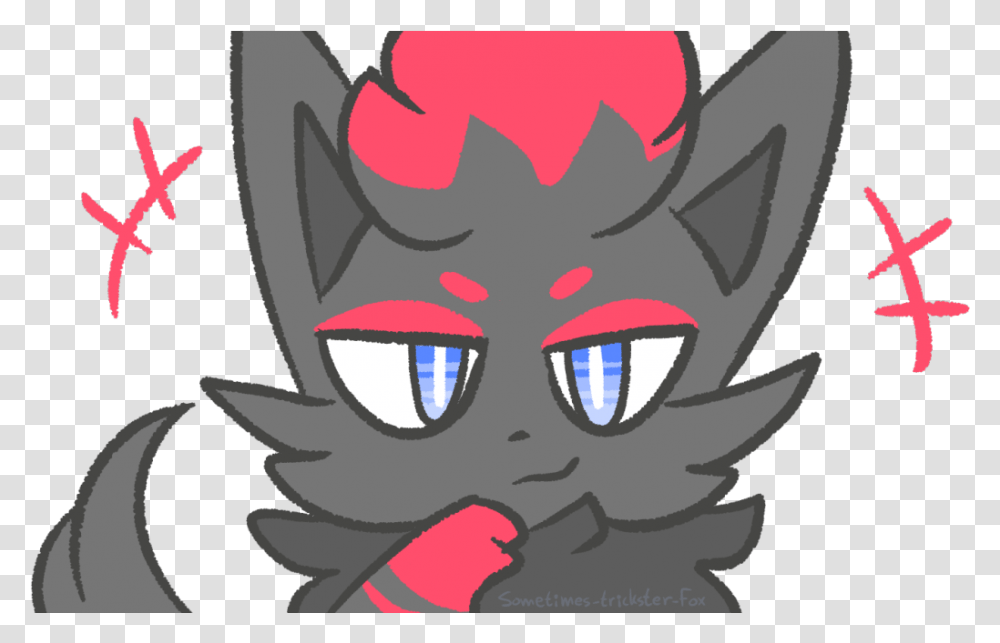 Zorua Cartoon, Plant, Label Transparent Png