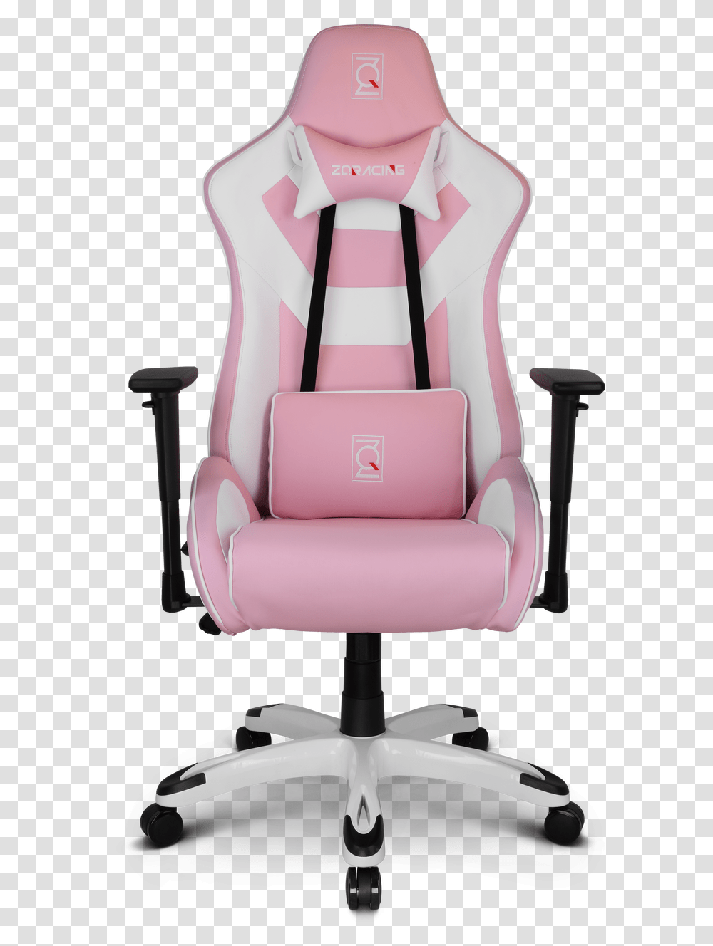Zq Racing Viper Series Ergonomic Gaming Chair White Pink Gamer Chair, Furniture, Cushion, Armchair, Couch Transparent Png