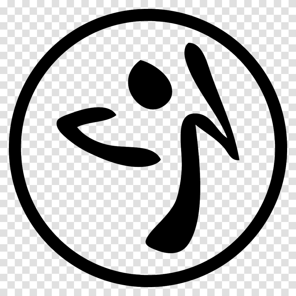 Zumba Icon Image, Silhouette, Number Transparent Png