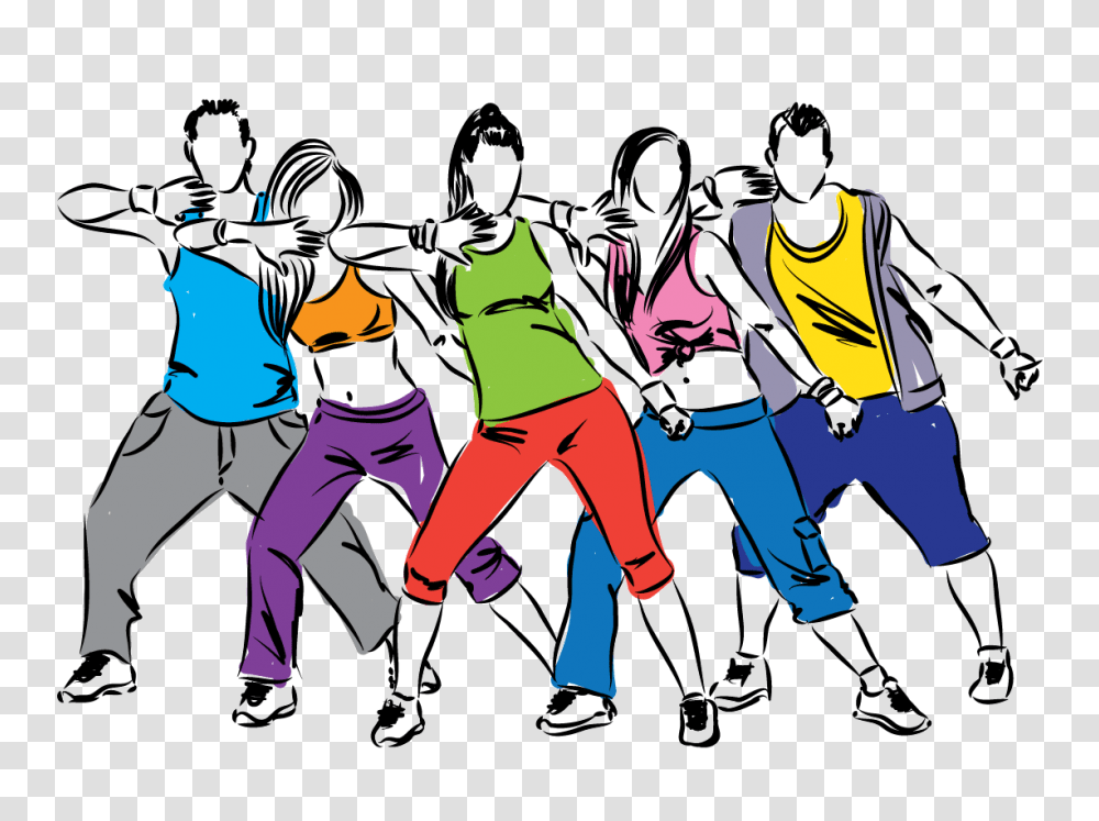 Zumba, Person, Drawing, People Transparent Png