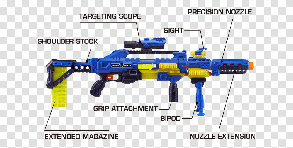 Zuru Xshot Ninja Justice Blaster, Toy, Water Gun, Weapon, Weaponry Transparent Png