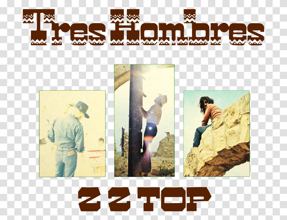 Zz Top Tres Hombres, Person, Poster, Advertisement, Collage Transparent Png