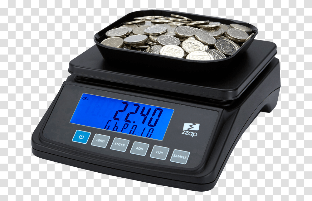Zzap Ms10 Coin Scales Money Scale Counter, Cooktop, Indoors Transparent Png