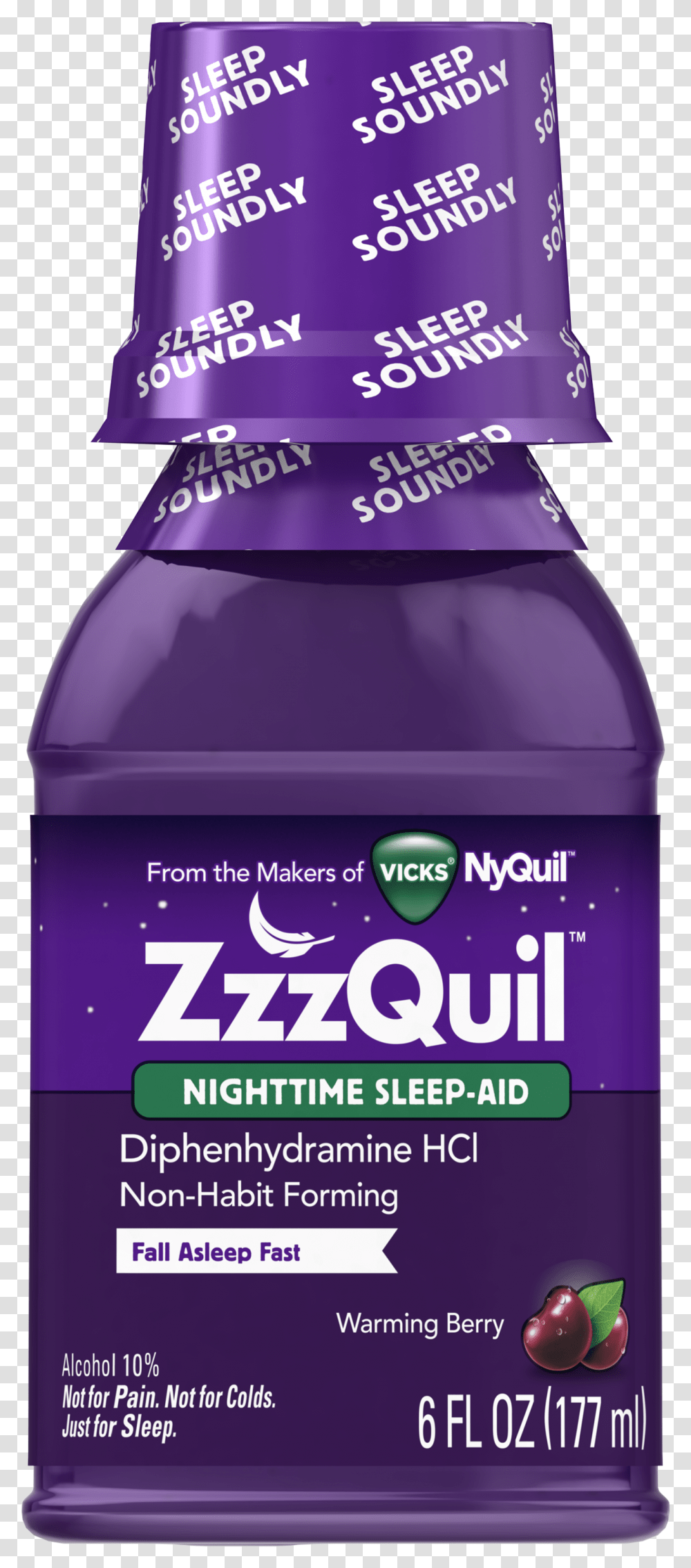 Zzzquil Reviews, Bottle, Beverage, Drink, Label Transparent Png